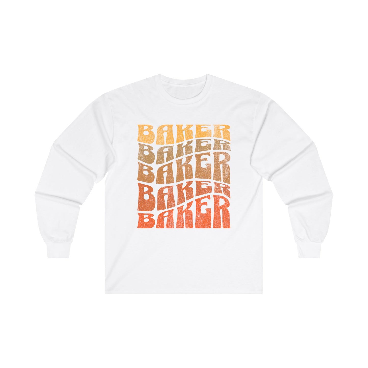 Ombré Baker (Orange) Long Sleeve Tee