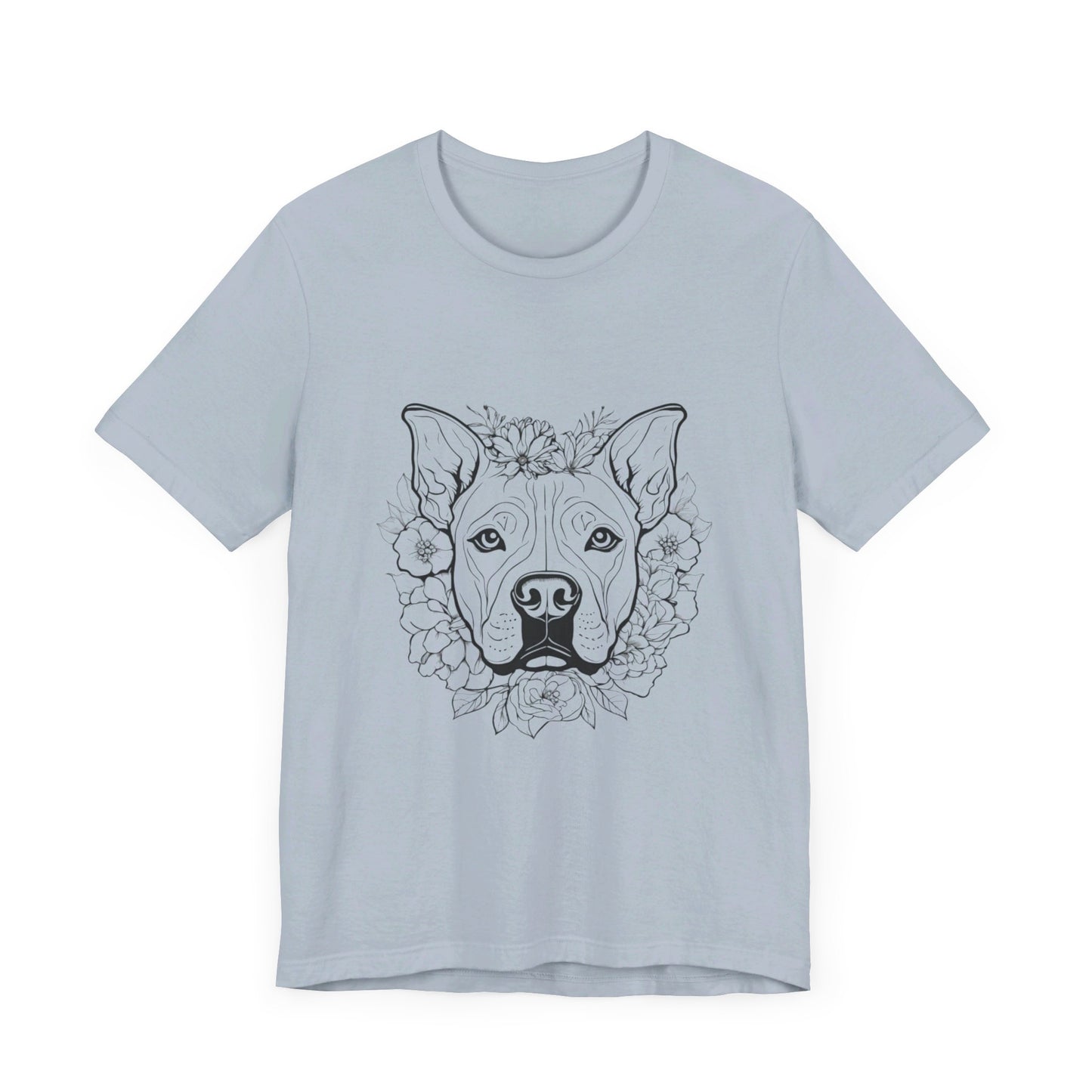 Dog Head Flowers Tee