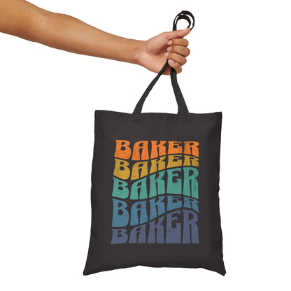 Ombré Baker (Rainbow) Canvas Tote Bag