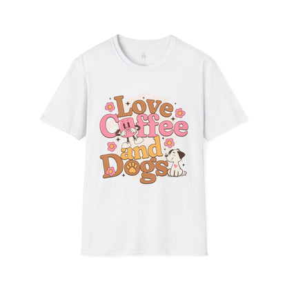 Love, Coffee, and Dogs Softstyle T-Shirt