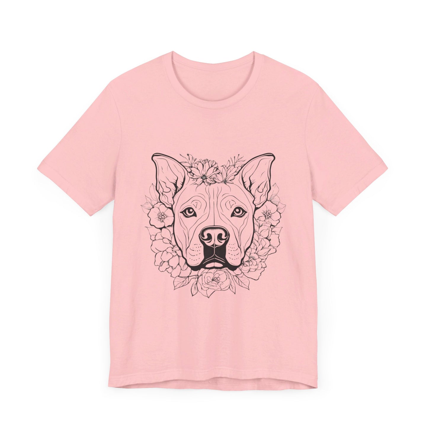 Dog Head Flowers Tee (2)