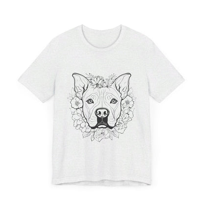 Dog Head Flowers Tee (2)