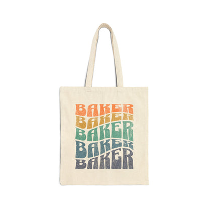 Ombré Baker (Rainbow) Canvas Tote Bag