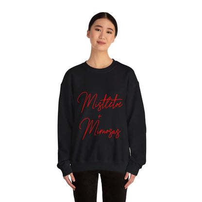 Mistletoe + Mimosas Crewneck Sweatshirt