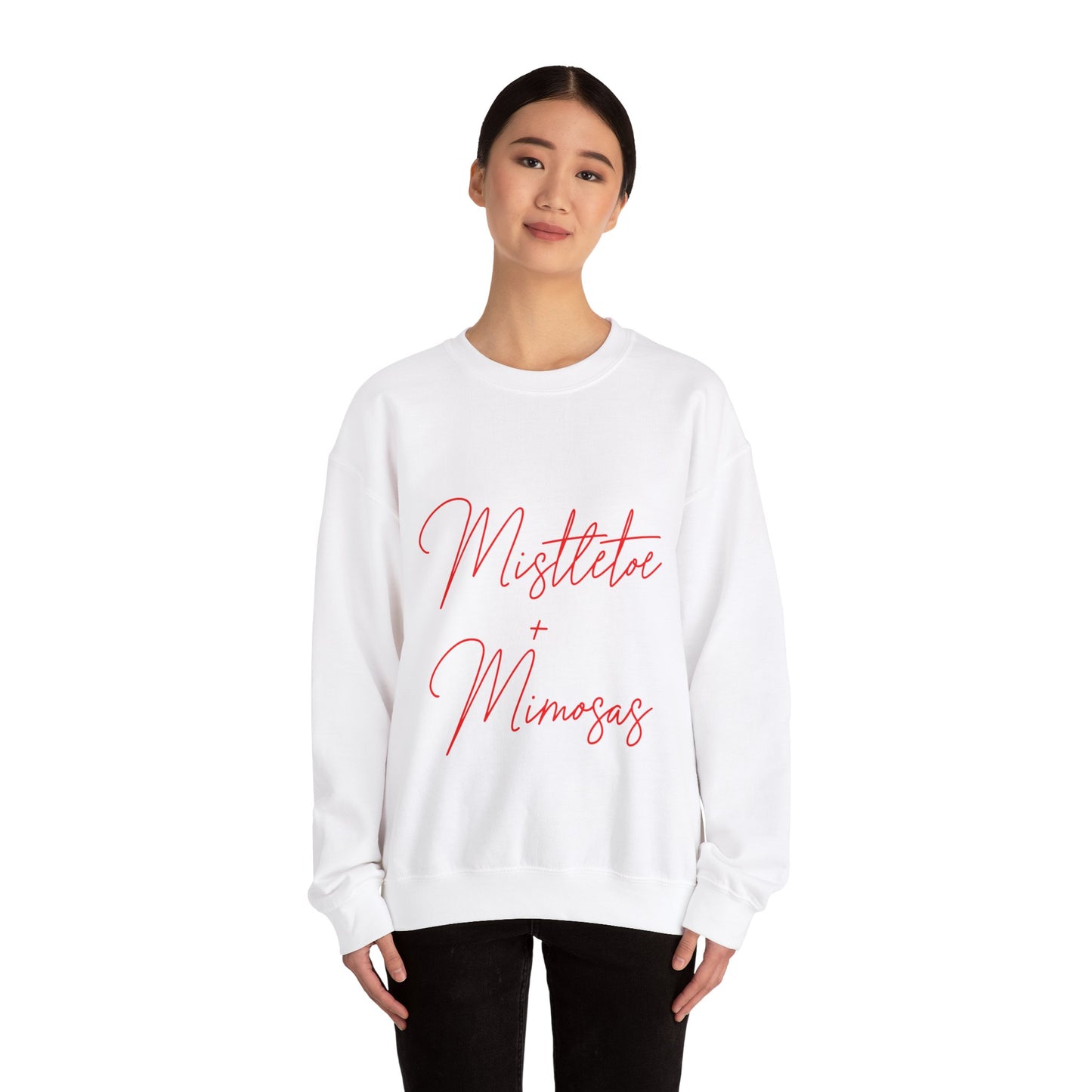 Mistletoe + Mimosas Crewneck Sweatshirt