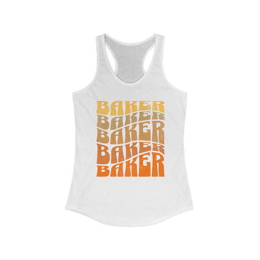 Ombré Baker (Orange)  Racerback Tank