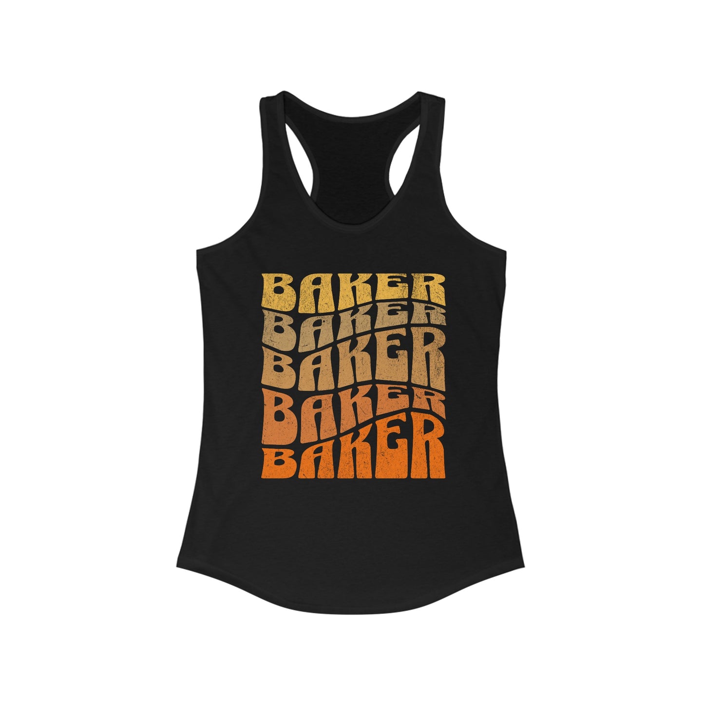 Ombré Baker (Orange)  Racerback Tank