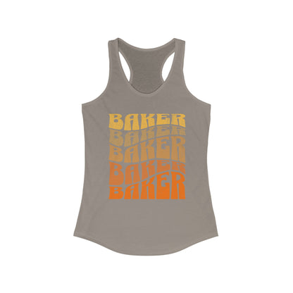 Ombré Baker (Orange)  Racerback Tank