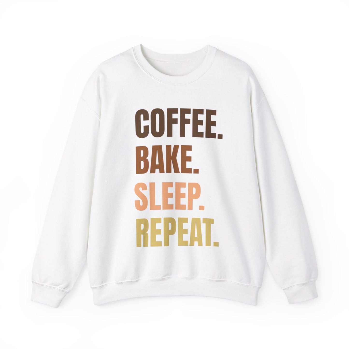 Coffee Bake Sleep Repeat Crewneck Sweatshirt