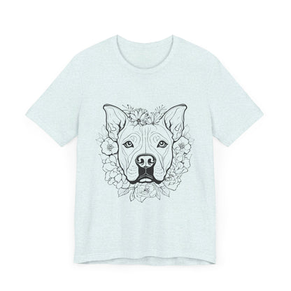 Dog Head Flowers Tee (2)