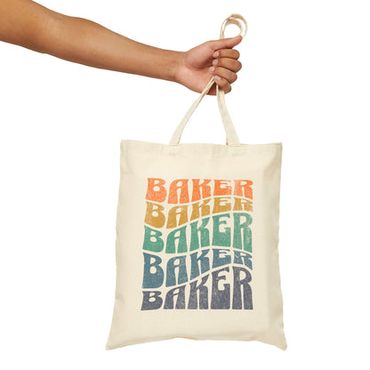 Ombré Baker (Rainbow) Canvas Tote Bag