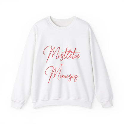 Mistletoe + Mimosas Crewneck Sweatshirt