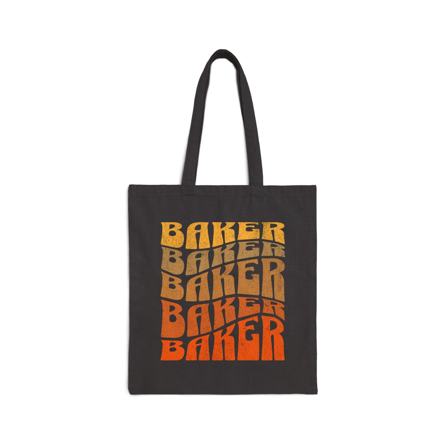 Ombré Baker (Orange) Canvas Tote Bag