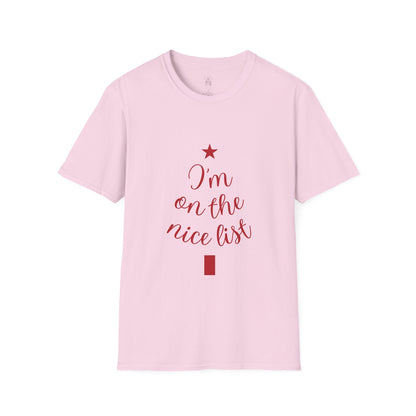 Christmas Santa Unisex T-Shirt - I am on the nice list