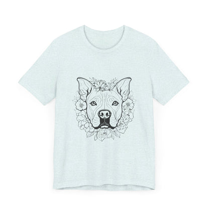 Dog Head Flowers Tee