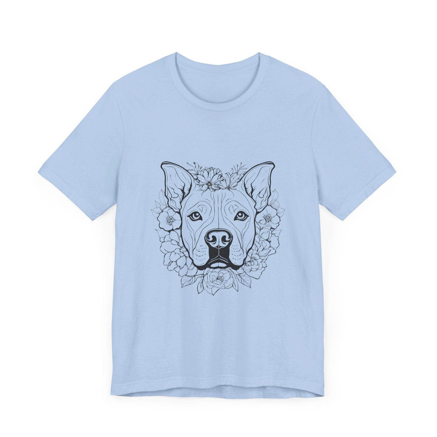 Dog Head Flowers Tee