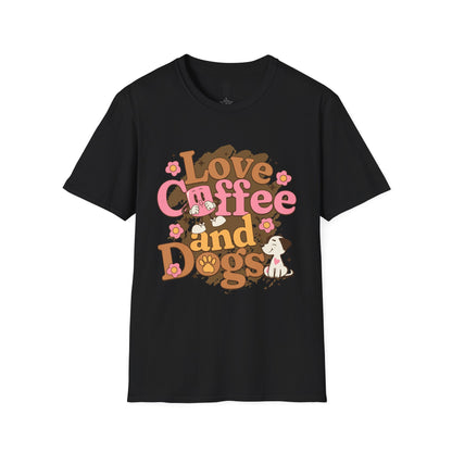 Love, Coffee, and Dogs Softstyle T-Shirt