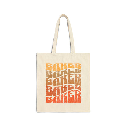 Ombré Baker (Orange) Canvas Tote Bag