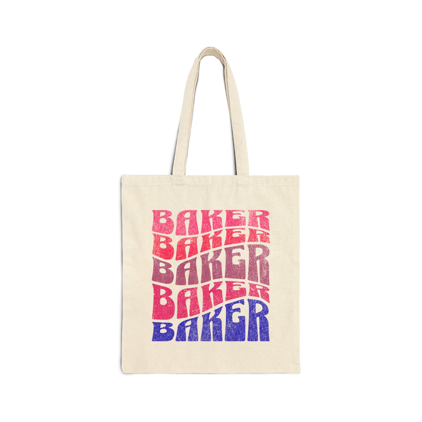 Ombré Baker (Pink) Canvas Tote Bag