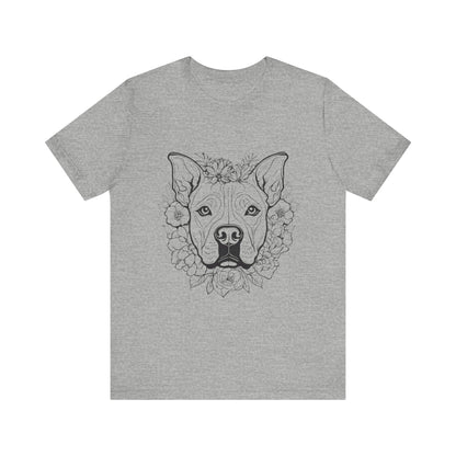 Dog Head Flowers Tee (2)