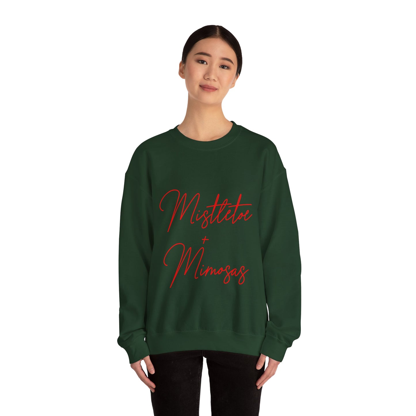 Mistletoe + Mimosas Crewneck Sweatshirt