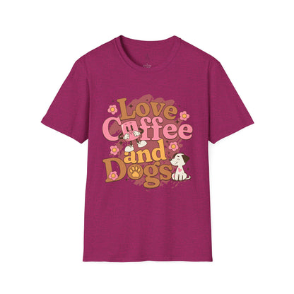 Love, Coffee, and Dogs Softstyle T-Shirt