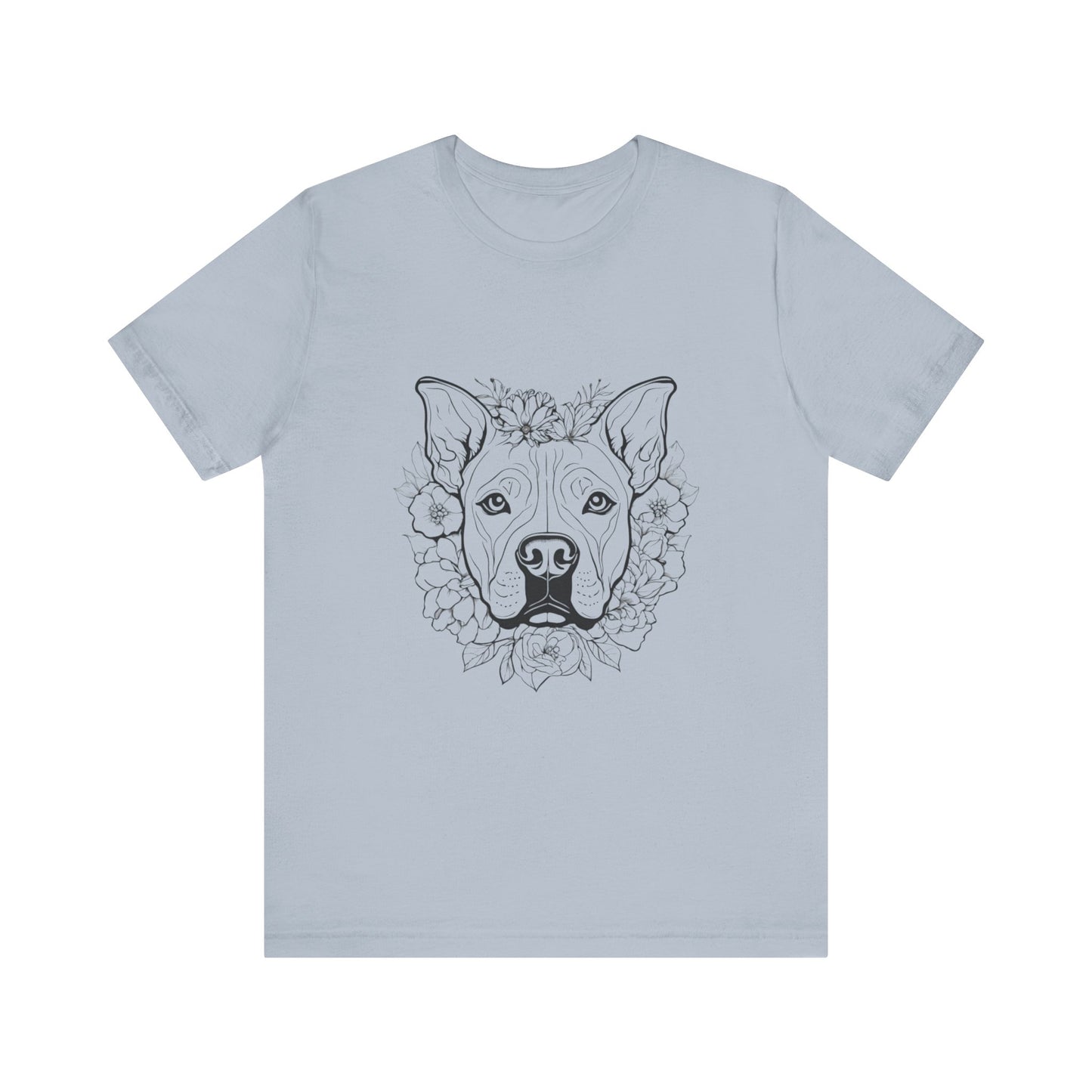 Dog Head Flowers Tee