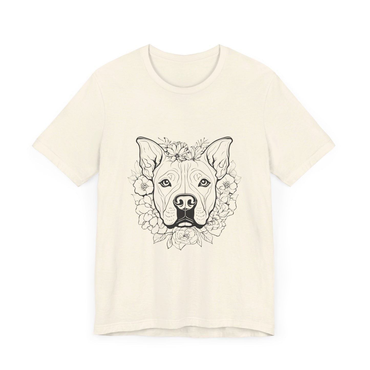 Dog Head Flowers Tee