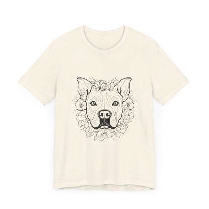 Dog Head Flowers Tee