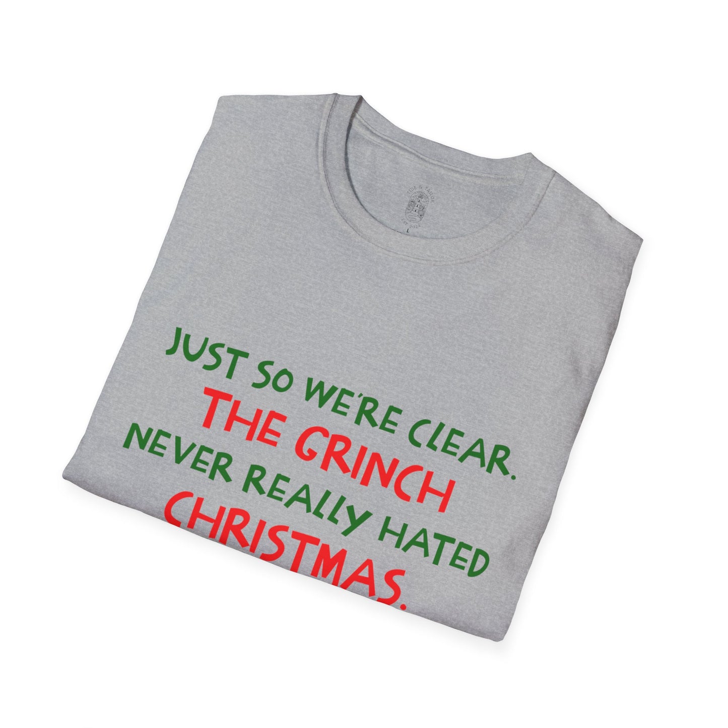 Grinch Hated People Funny Softstyle T-Shirt