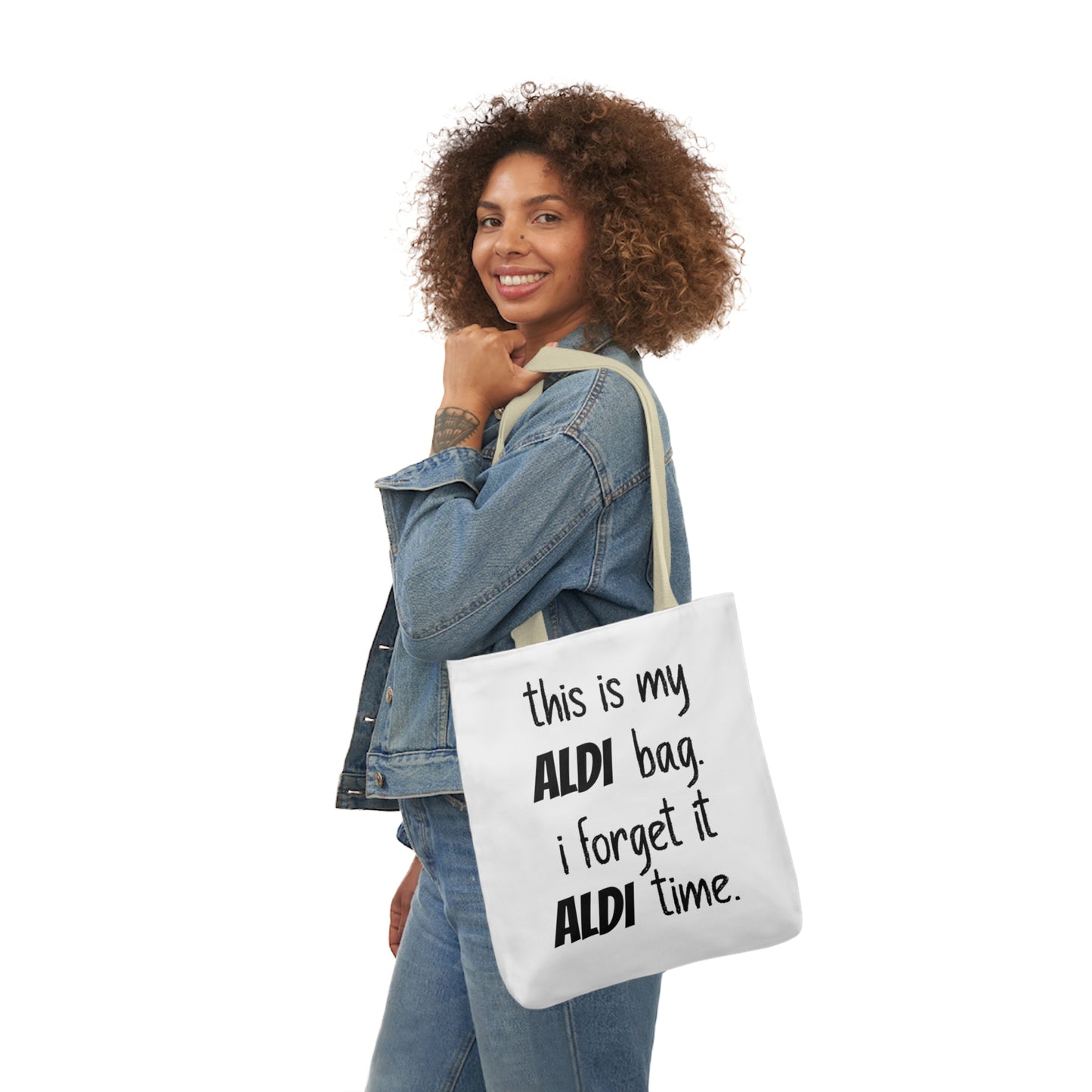 Aldi Canvas Tote Bag, 5-Color Straps