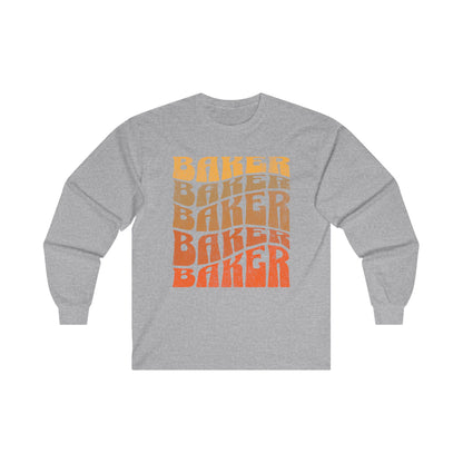 Ombré Baker (Orange) Long Sleeve Tee