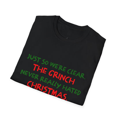 Grinch Hated People Funny Softstyle T-Shirt