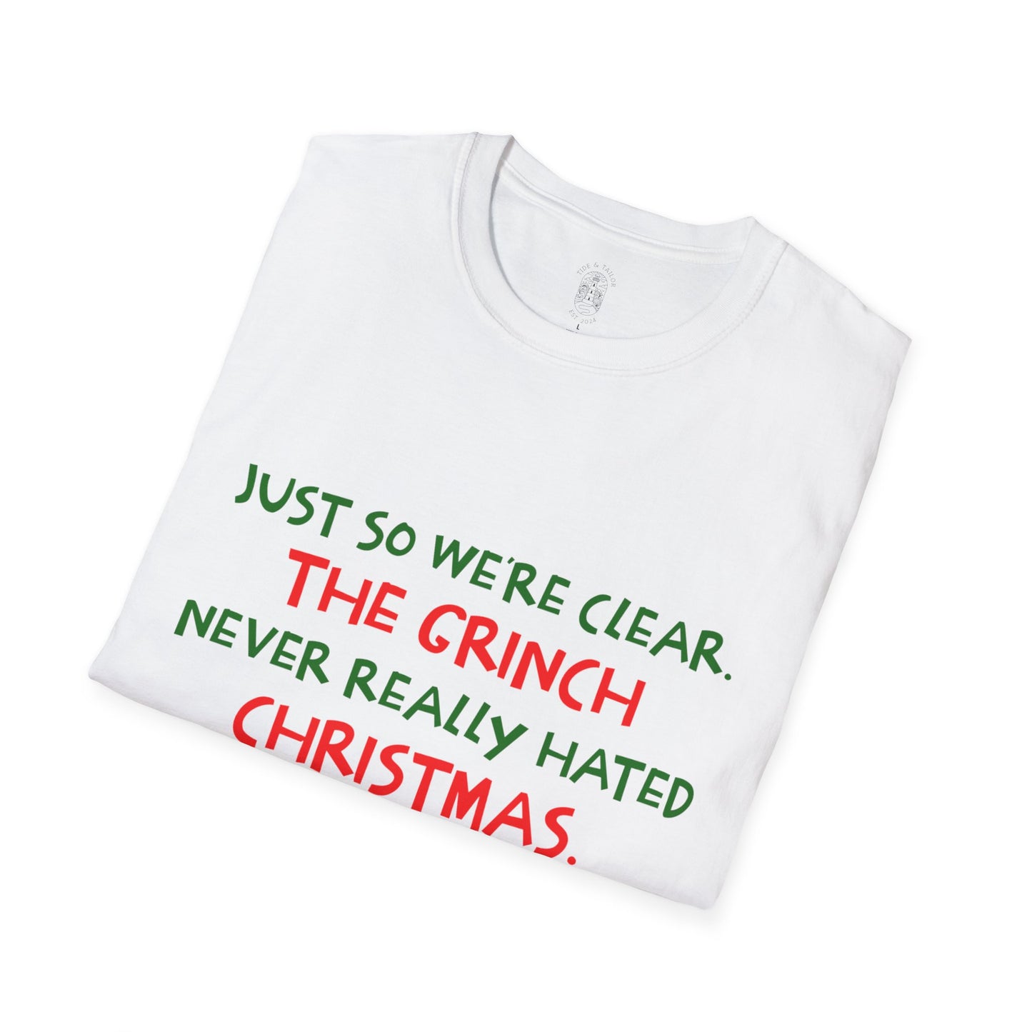 Grinch Hated People Funny Softstyle T-Shirt