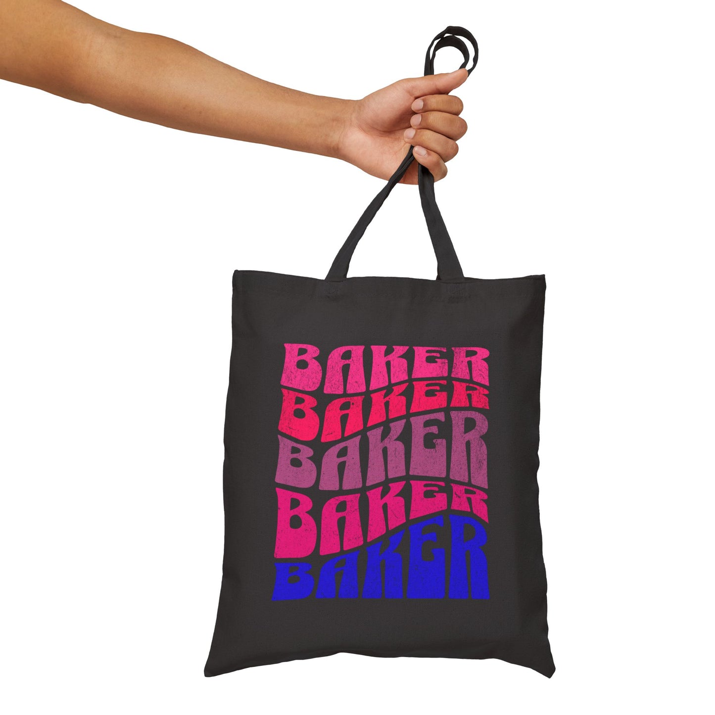 Ombré Baker (Pink) Canvas Tote Bag