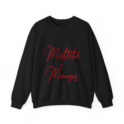 Mistletoe + Mimosas Crewneck Sweatshirt