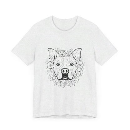 Dog Head Flowers Tee