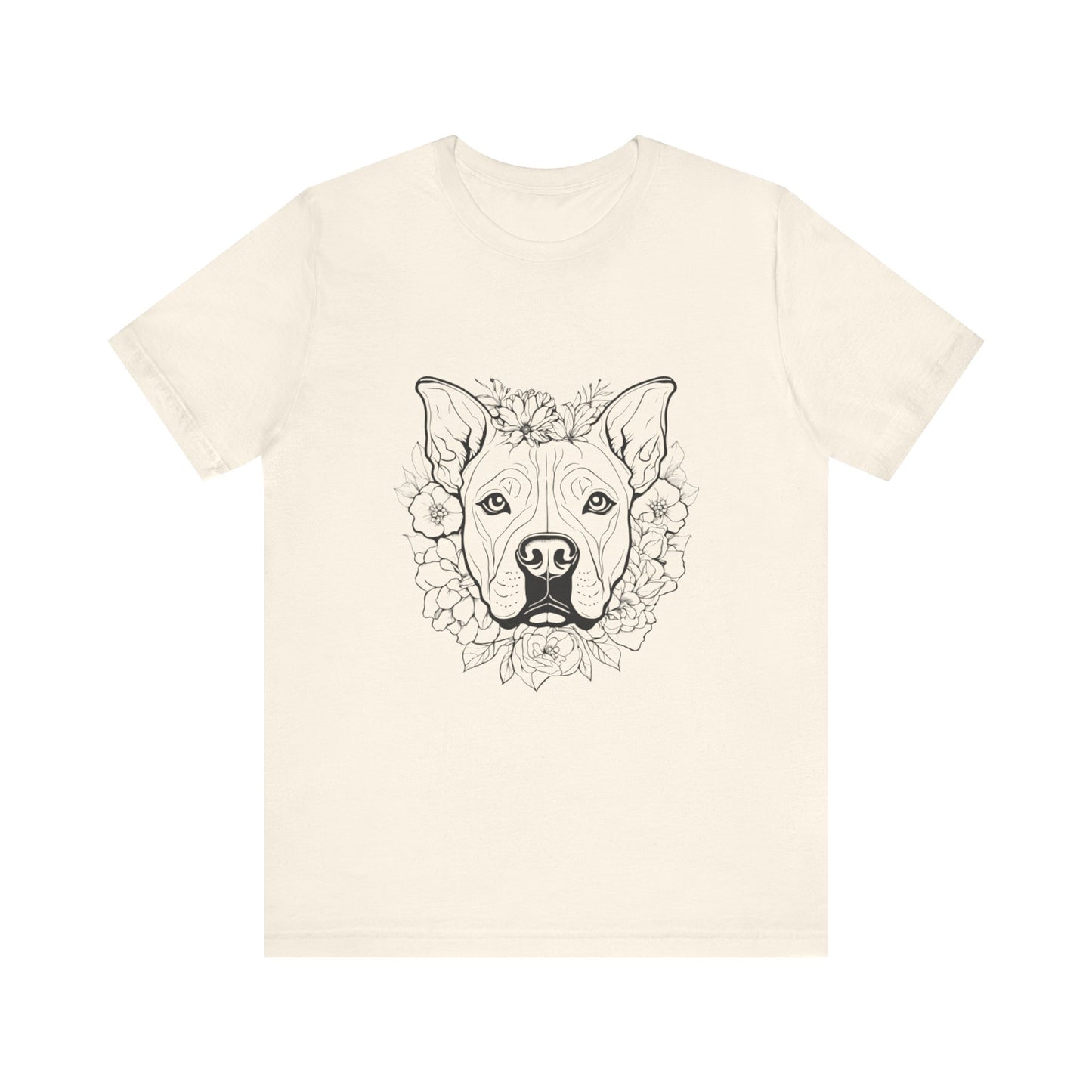 Dog Head Flowers Tee