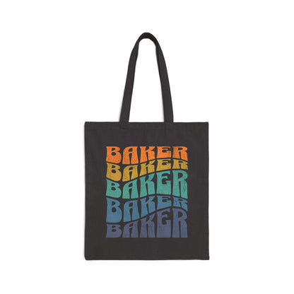 Ombré Baker (Rainbow) Canvas Tote Bag