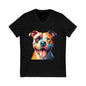 Dog color V-Neck Tee