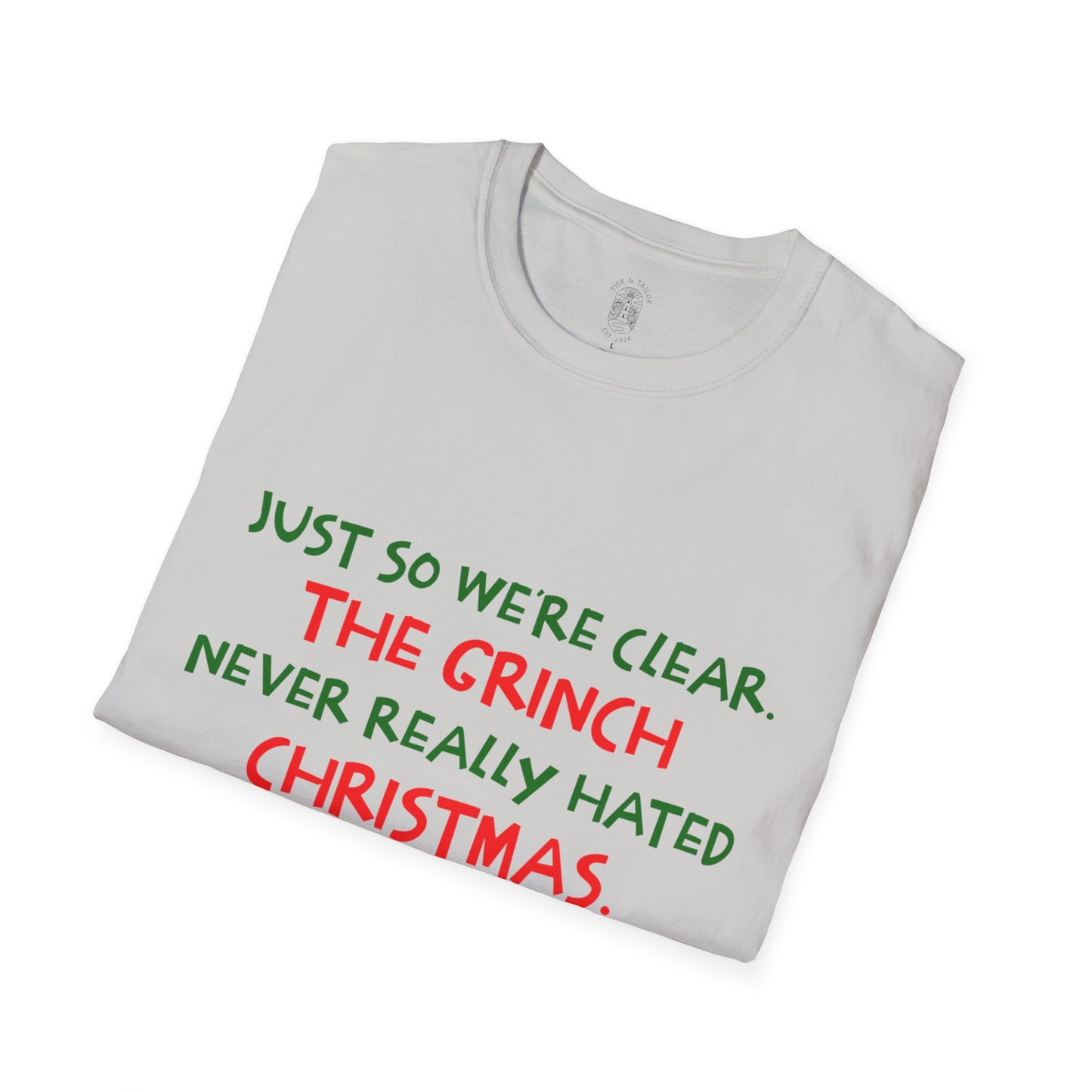 Grinch Hated People Funny Softstyle T-Shirt