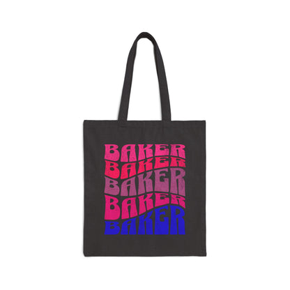 Ombré Baker (Pink) Canvas Tote Bag